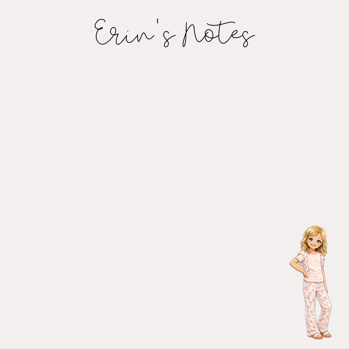 Custom Illustrated Family Notepad