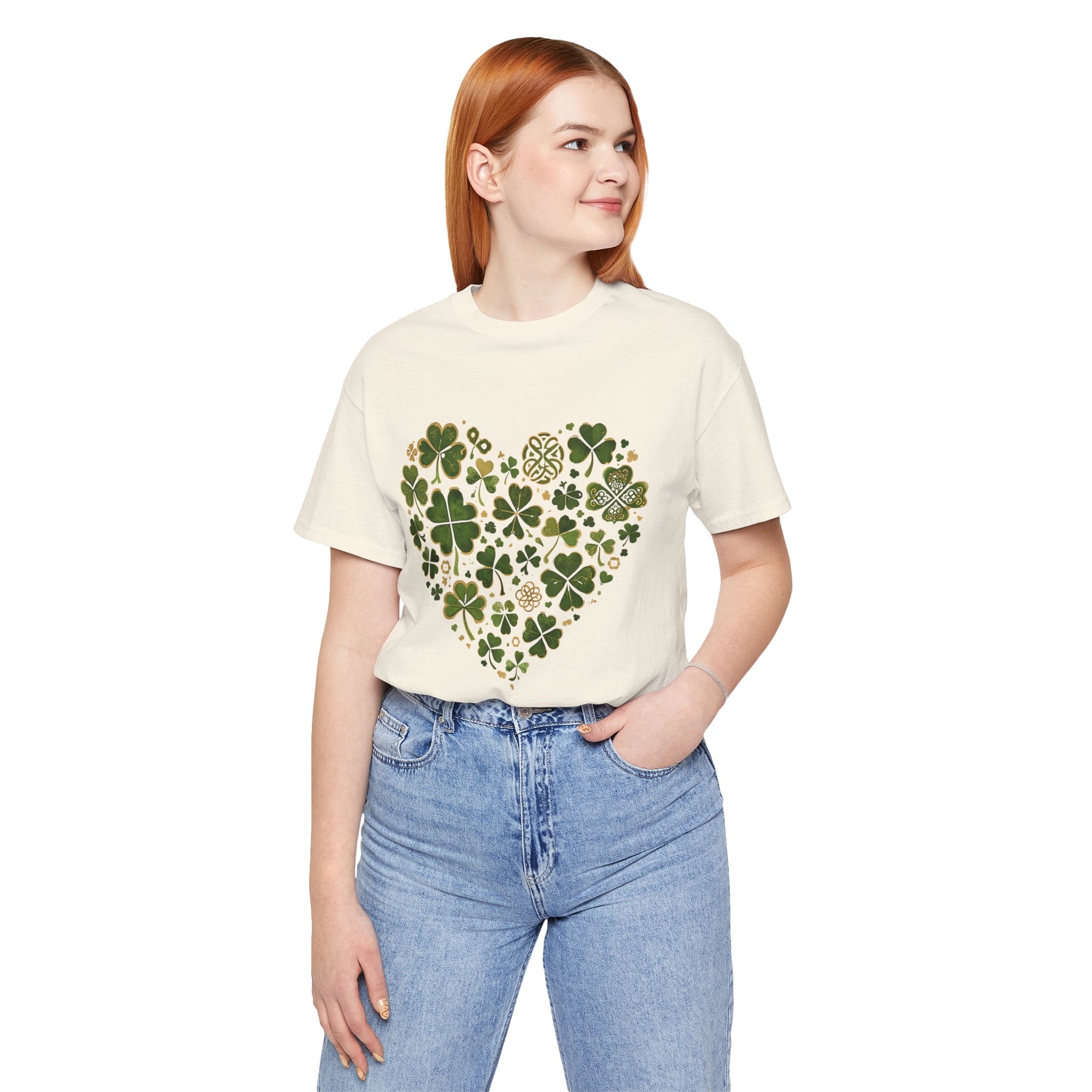 Clover Heart T-Shirt — St. Patrick's Day Lucky Shamrock Tee