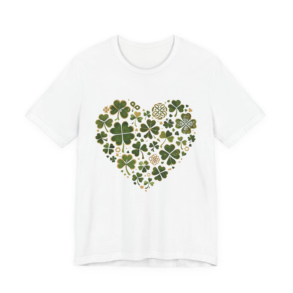 Clover Heart T-Shirt — St. Patrick's Day Lucky Shamrock Tee