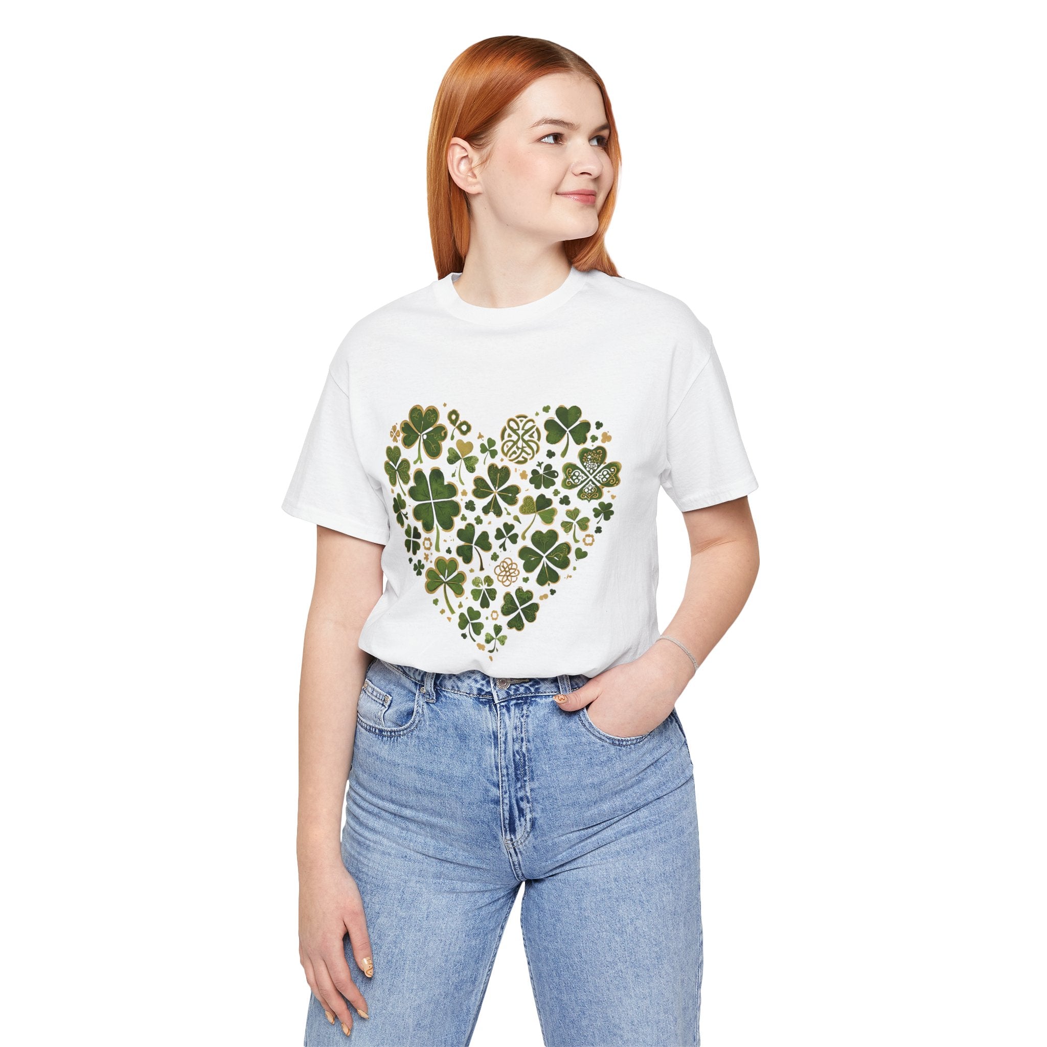 Clover Heart T-Shirt — St. Patrick's Day Lucky Shamrock Tee