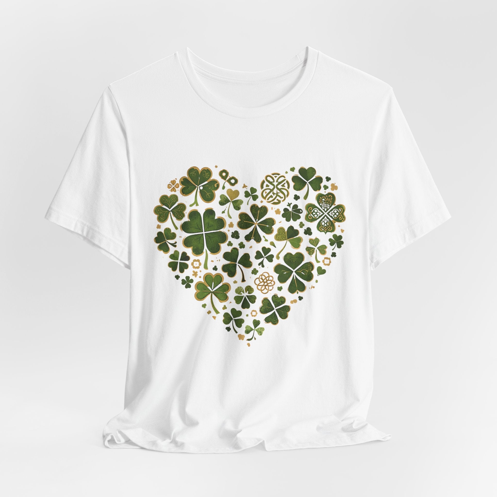 Clover Heart T-Shirt — St. Patrick's Day Lucky Shamrock Tee