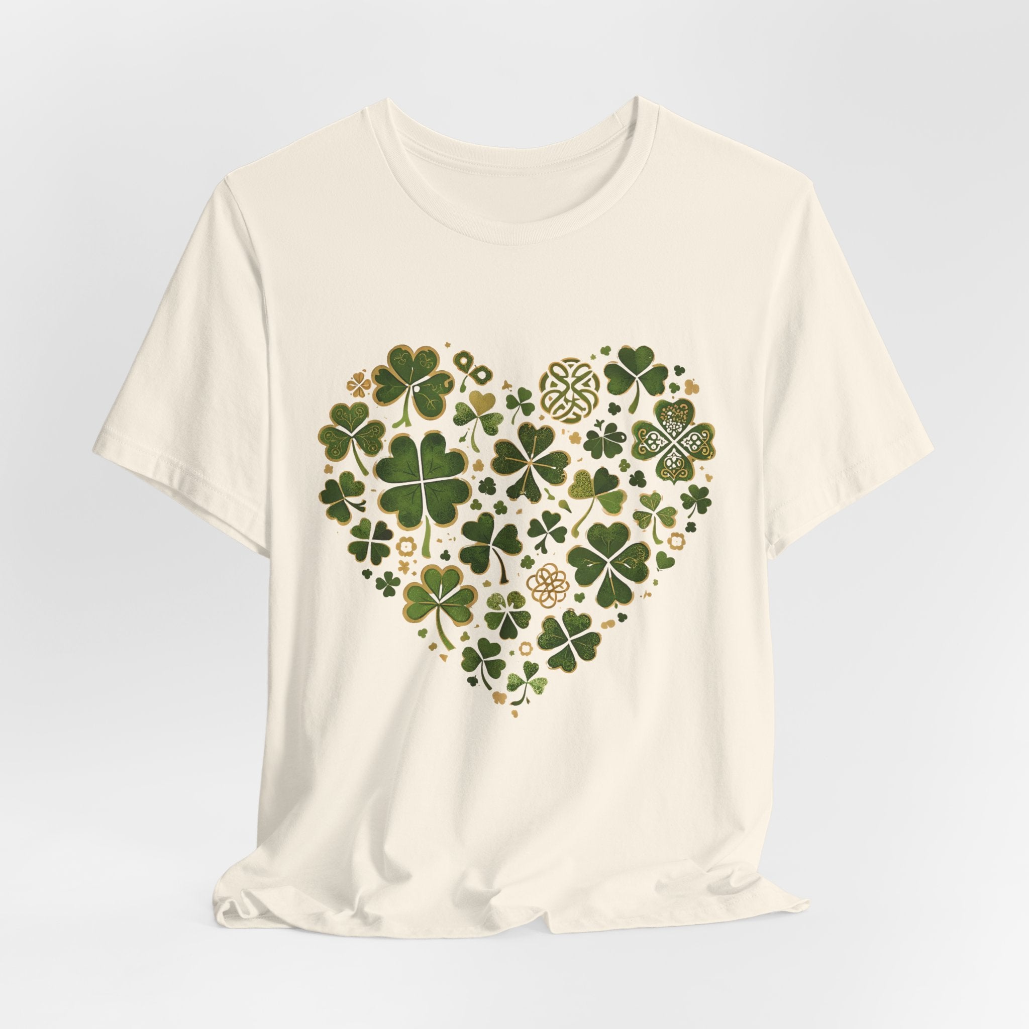 Clover Heart T-Shirt — St. Patrick's Day Lucky Shamrock Tee