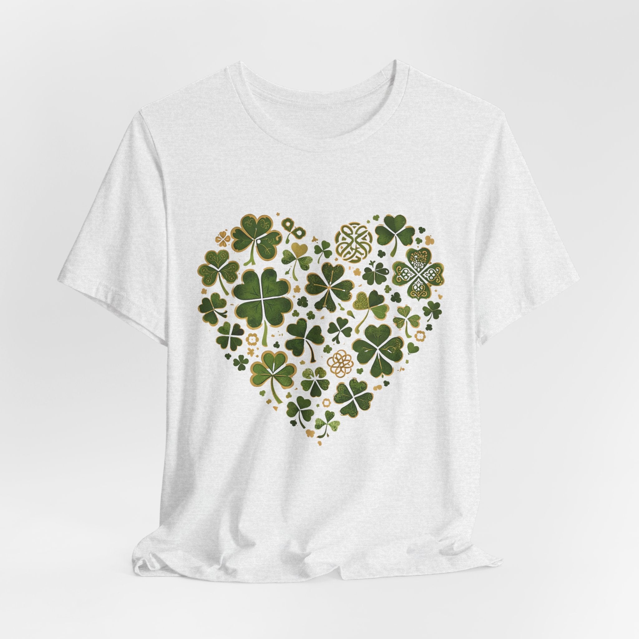 Clover Heart T-Shirt — St. Patrick's Day Lucky Shamrock Tee