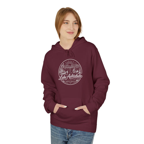 Classic White Hoodie — Midweight Fleece Pullover