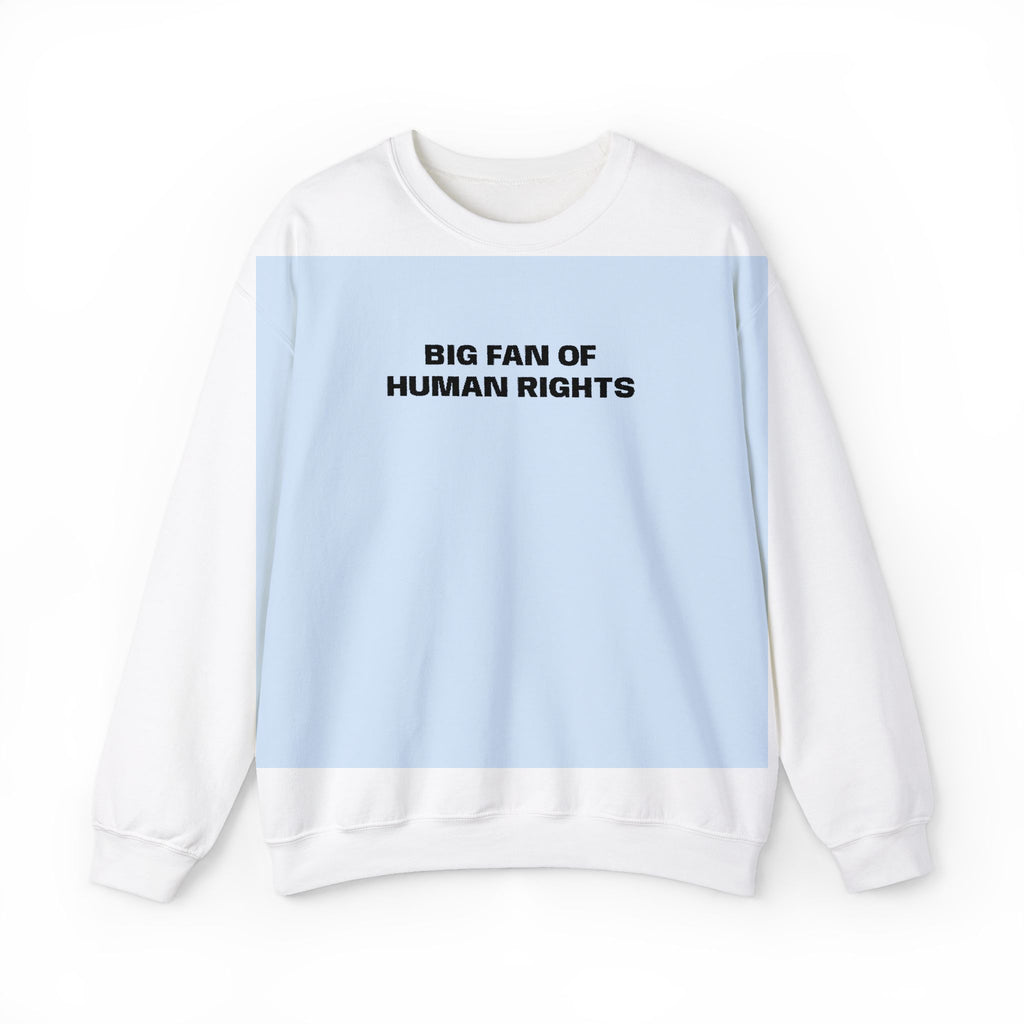 Big Fan of Human Rights Embroidered Sweatshirt