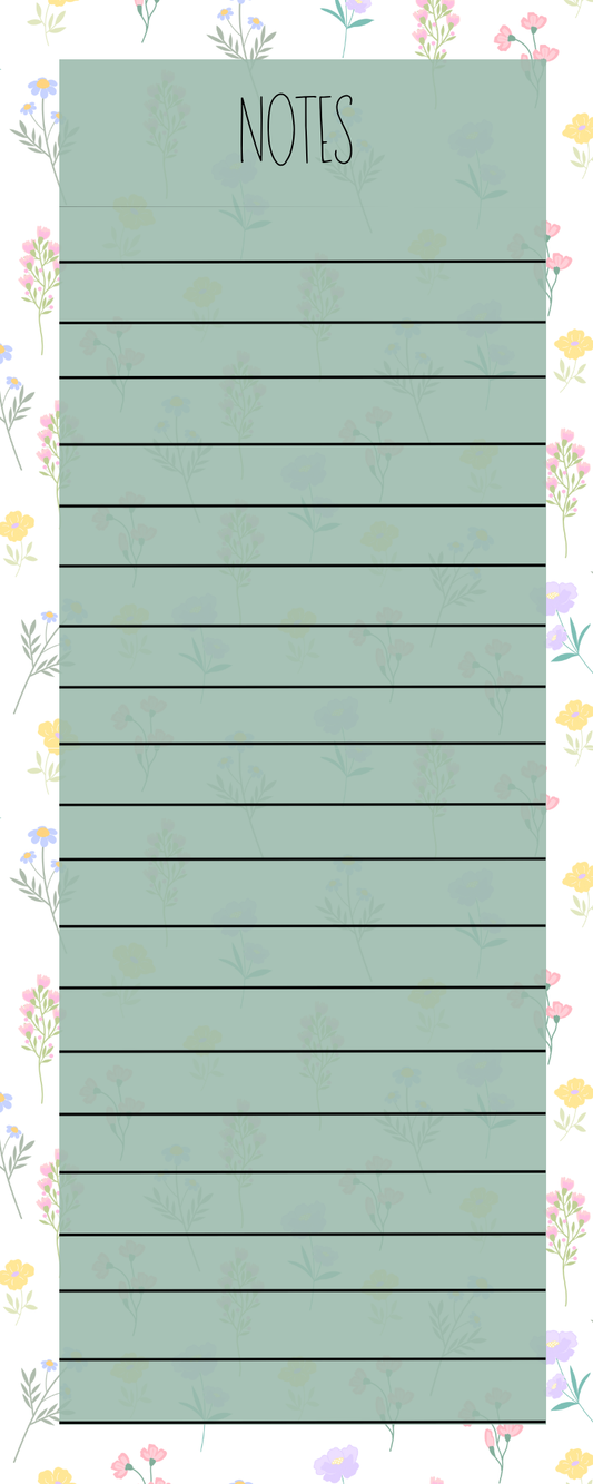 Floral Notes Notepad