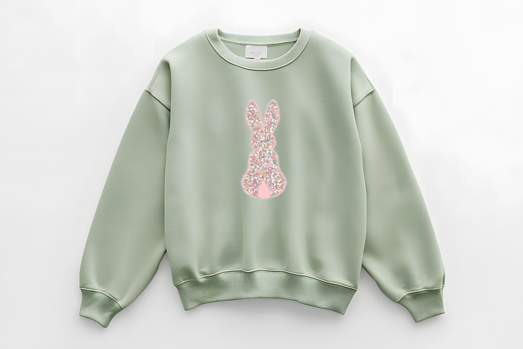 Pastel and floral bunny