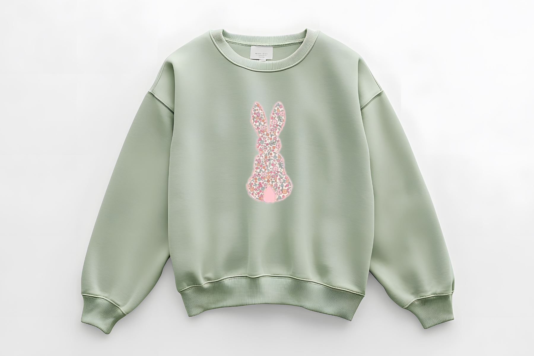 Pastel and floral bunny