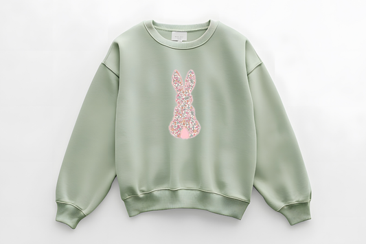 Pastel and floral bunny